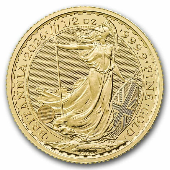 2026 Great Britain 1/2 oz Gold Britannia BU