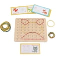 thumbnail image 2 of Graphical Geoboard Toys, Round Edge Develope Creativity Geoboard Toys  For Toddlers For Gifts, 2 of 8