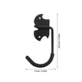 thumbnail image 2 of HONMEET 2Pcs Wall Mounted Bike Hooks Black Metal Rack for Garage Organization, 2 of 8