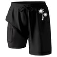 thumbnail image 4 of Kcolen Mens Swim Trunks 7 Inch Elastic Waist Drawstring Board Shorts Men's Stretchy Upf Bathing Suit Soft Compression Liner Beach Summer Swimming Shorts for Men, 4 of 4