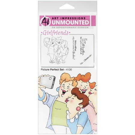 UPC: 0608729377344 | Art Impressions Girlfriends Cling Rubber Stamps 10 x4.5 -picture Perfect Set