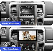 (Auto AC) 2+32G Android 12 Double Din Car Stereo for Dodge RAM 1500/2500/3500 2013-2018 with 9 Inch Touchscreen Radio Built-in Wireless Carplay/Android Auto/GPS/Bluetooth/SWC