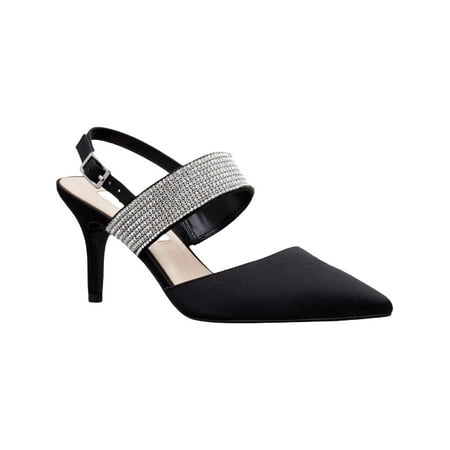 UPC 194550093787 product image for Nina Womens Tenille Satin Pointed Toe Dress Heels Black 9 Medium (B M) | upcitemdb.com