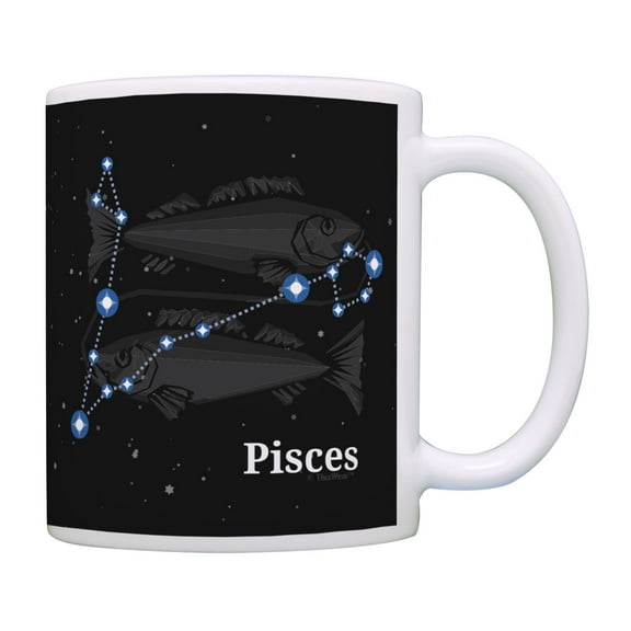 ThisWear Zodiac Gifts Pisces Zodiac Coffee Mug Pisces Cup Pisces Birthday Present Coffee Mug Multi