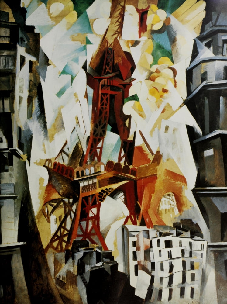 The Eiffel Tower 1911-23 Poster Print by Robert Delaunay - Walmart.com