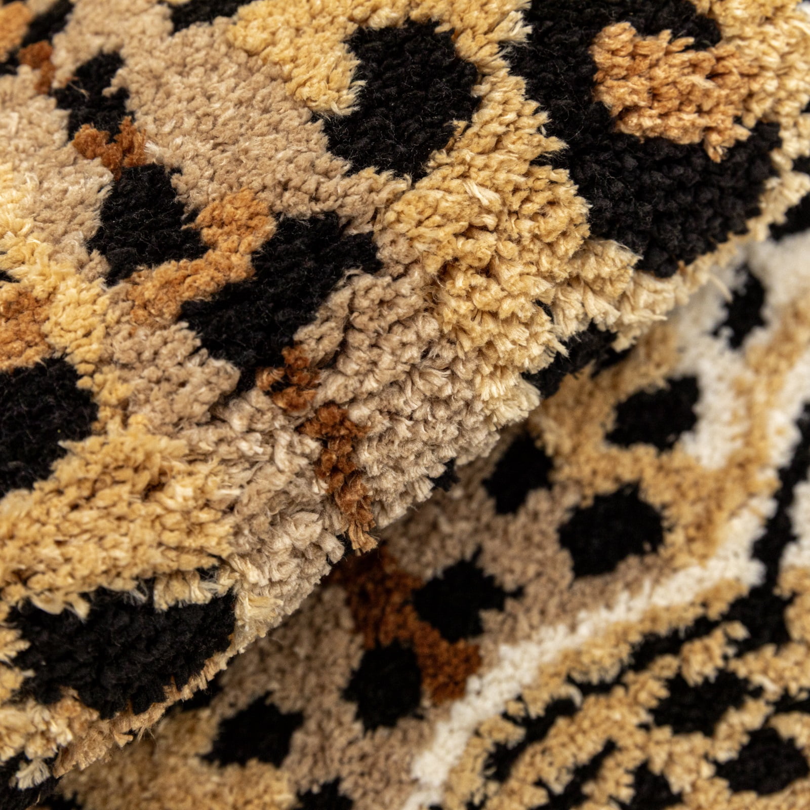 yingda1992 Brown Leopard Bath Mat for Bathroom Cute Cheetah Print Funny Cartoon Non Slip Animal Shaped Absorbent Bathtub Mat Plush Shower Door Mat Decor 39.3x25.5 Inch