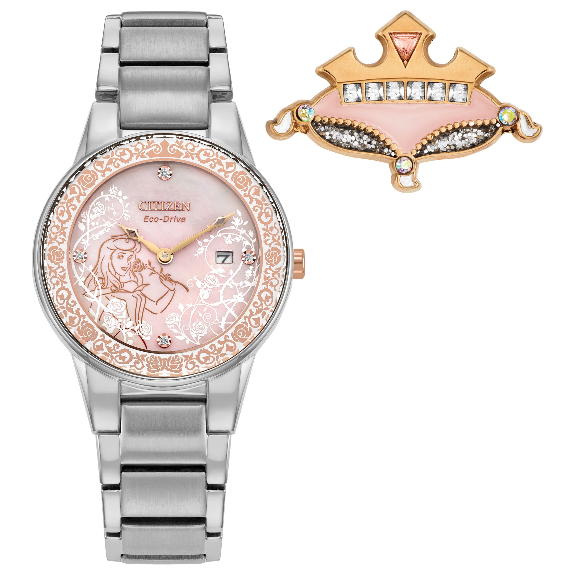Citizen Women's Calendrier Sun and Moon Diamond Dial Watch FD0006