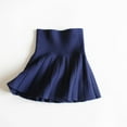thumbnail image 5 of HAOTAGS Girls Pleated Skirt, Classic School Uniform Winter Solid Midi Skirt Navy 10-11Years, 5 of 6