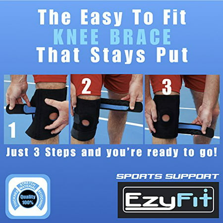 EzyFit Knee Brace Support for Arthritis, ACL, LCL, MCL, Sports Exercise ...