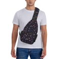 thumbnail image 6 of Lsque Mushrooms3 Pattern Cross Chest Bag Diagonally – Premium Durable Front Chest Sling with Adjustable Padded Strap, High-Capacity Storage, 6 of 8