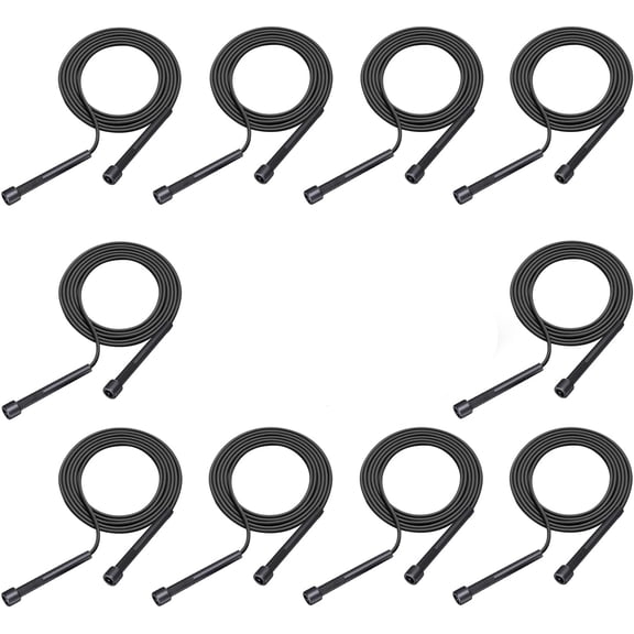 Adjustable Jump Rope for Fitness and Exercise - PVC Skipping Rope, Tangle-Free for Training and Workout