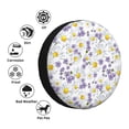 thumbnail image 4 of Goofa Daisies Flowers Pattern Universal Tire Cover for Jeep, SUV, Truck, and Trailer – Waterproof, UV-Resistant,Easy to Install, Fits 14"-17" Tires-15 inch, 4 of 6