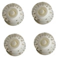 thumbnail image 2 of 4Pcs Guitar Bass Volume Control Knob Button for  SG Electric White, 2 of 7