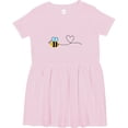 thumbnail image 3 of Inktastic Cute Flying Bumble Bee Girls Toddler Dress, 3 of 5