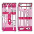 thumbnail image 7 of Nail Clippers Set - 18 Pcs Professional Manicure Pedicure Kit for Men Women, Stainless Steel Fingernail Toenail Clippers Cutters, Nail Care Grooming Tools with Leather Travel Case, 7 of 7