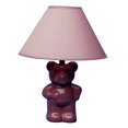 thumbnail image 1 of Ceramic Teddy Bear Lamp - Pink, 1 of 2