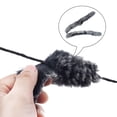 thumbnail image 3 of Silenciador de cuerda de de tiro con de 2 piezas, simulación de piel de conejo, reducción de vibraciones, estabilizador de tiro con , Baoblaze Silenciador de cuerda de arco, 3 of 6