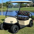 thumbnail image 2 of Uorisanigo Cute Dog Paw Print Golf Cart Seat Covers Durable Seat Cushion and Backrest Pad Easy to Install Seat Cushion Golf Cart Accessories for Club Car and More 2-Seater Golf Carts, 2 of 7
