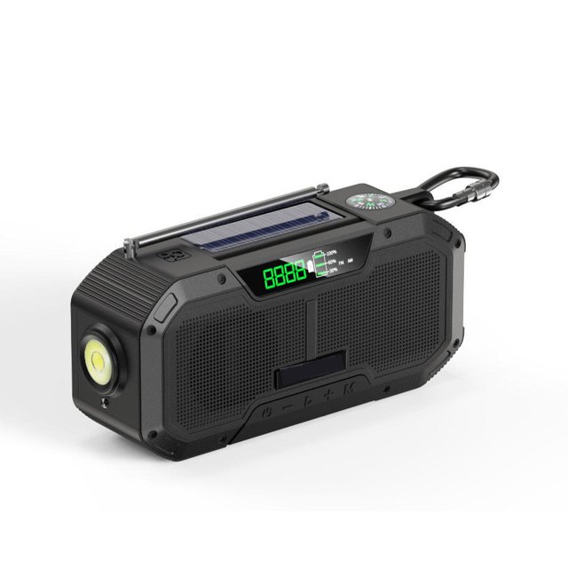 5000mah Power Bank Weather Alert Am Fm Noaa Portable Solar Crank Hand Crank Radio WD.WDQZL Hogar