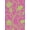 Pink, Pattern 1, variant on ODIKA 4'x6' Pink Hot Flourish with Chartreuse Accents Washable Area Rug Elegant Swirls and Botanical Motifs for Modern Stain Resistant, Low Pile, Easy Care for Dorm Room, Small Living