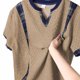 thumbnail image 5 of Camiseta de Cuello en V de Manga Corta para Hombres con Empalme a Damas, Tejido de Punto Ligero para Ropa Callejera Y Desgaste Casual, 5 of 8