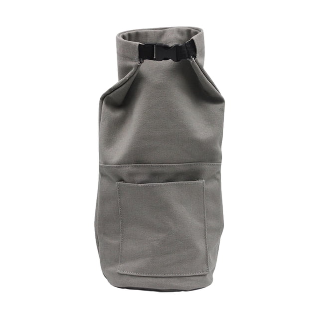 Bolsa de Almacenamiento para Linterna de Camping, Funda Protectora, Fácil de Transportar, Lona Portátil con Cordón, Bolsa de Almacenamiento Ligera, Bo Gris