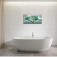 thumbnail image 5 of ZHONGYUTONG Large Gray and Green Abstract Canvas Wall Art Love Heart Water Picture Prints Ocean Wave Art Romantic Paintings Wall Decor for Girls Bedroom Bathroom (12.00" x 24.00"), 5 of 5