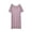 Purple, variant on Women's Oversized Midi Nightgown Soft Knit Short Sleeve Pajamas Dress with Side Pockets for Daily Bedroom Loungewear Blue XXL