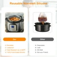 thumbnail image 5 of Grusce Slow Cooker Liners - Reusable Crock pot Divider,Safe Silicone Cooking Bags Fit 6-8 Quarts Oval or Round Pot Dishwasher Safe Cooking Liner, 5 of 9