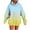 Yellow#2, variant on SwiftWear Women's Longline Gradient Hoodie with Front Pocket - Oversized Comfort Fit Pullover, Soft Stretch Fabric for Casual Streetwear Green