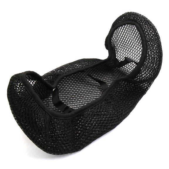 Unique Bargains Motorcycle Black Anti-slip Air Stretchy Mesh Saddle Protective Cover Pad