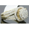 thumbnail image 3 of 10K YELLOW GOLD 1.50 CARAT WOMENS REAL DIAMOND ENGAGEMENT RING WEDDING BAND SET, 3 of 7