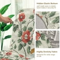 thumbnail image 5 of Yayeee 4 Pack Dining Chair Covers Stretch Parson Chairs Slipcovers Seat Protector, Red Floral Pattern, 5 of 6
