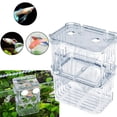 thumbnail image 2 of Acuario de peces Caja de aislamiento para cría de peces Tanque de incubación de guppies de doble capa transparente para cría de peces J6I5, 2 of 6