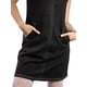 thumbnail image 2 of Jess por Meiko Vestido de Mujer Sin Mangas con Escote en V y Cremallera en la Espalda Vestido Mini de Ante Falso Negro S, 2 of 6
