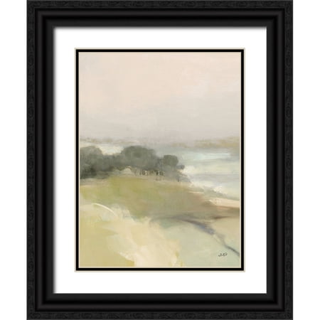 Purinton, Julia 12x14 Black Ornate Wood Framed with Double Matting Museum Art Print Titled - Dream Valley I Light Crop I