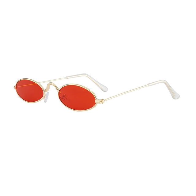 Gafas pequeñas ovaladas retro de marco completo con cara redonda, marco opcional multicolor, gafas pequeñas para adultos a la moda