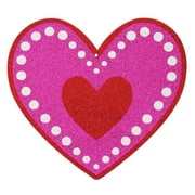 11X10 INCH POLKA DOT HANGING HEART