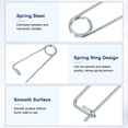 thumbnail image 2 of Uxcell 6-Pack Pin de Seguridad de Chaveta en Forma de Broche, Pines de Acero de Resorte M3.2x80mm, Sujetadores de Broche de Bloqueo Rápido, Clips Retenedores Pesados, 2 of 7