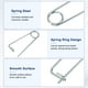 thumbnail image 2 of Uxcell 6-Pack Pin de Seguridad de Chaveta en Forma de Broche, Pines de Acero de Resorte M3.2x80mm, Sujetadores de Broche de Bloqueo Rápido, Clips Retenedores Pesados, 2 of 7