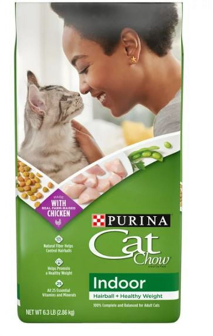 Purina Cat Chow Naturals High Fiber Essentials Indoor Chicken and Turkey Dry Cat Food 13 lb. Bag Walmart