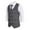 Gray, variant on APEXFWDT Men's Striped Suit Vest Slim Fit Double Breasted Dress Vest Casual Business Formal Waistcoat Patchwork V-Neck Dress Vest