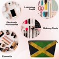 thumbnail image 4 of Jamaican Flag Handbag Purse Tote Organizer Zipper Closure Cosmetic Pouch Bag For Travelling, 4 of 7
