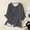 Gray, variant on Outfmvch Womens Button Up Shirts Linen Tunic Tops for Women V Neck Tops Outfits Button Down Shirts for Women Roll Up Short Sleeve Womens Linen Tops Gray L