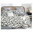 thumbnail image 2 of Hepburn Black/White Floral 100% Cotton Reversible Comforter Set, 2 of 2