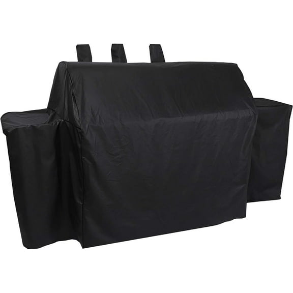 Heavy Duty Waterproof Grill Cover for Char-Griller Duo 5050/5650 Double Play with Side Fire Box