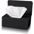 thumbnail image 1 of Tissue Box With Lid, Waterproof Dustproof Wet Wipes Box, Tissue Dispenser For Car Home Office (black), 1 of 5