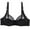 Black, variant on Minimizer Bras for Women, Full Coverage Lace Bra Unlined Underwire Plus Size Bras for Heavy Breast E Cup