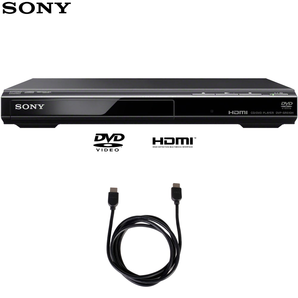 Sony DVPSR510H DVD Player with Deco Gear 6ft High Speed HDMI Cable