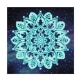 thumbnail image 2 of Mandala 5D Diamond Painting, Diamond Art Kits for Adults Mandala Flower, Flower Full Drill Round Rhinestone Diamond Painting Kits, Cross Stitch Embroidery for Crafts -Blue(Canvas Size 12''x12''), 2 of 8